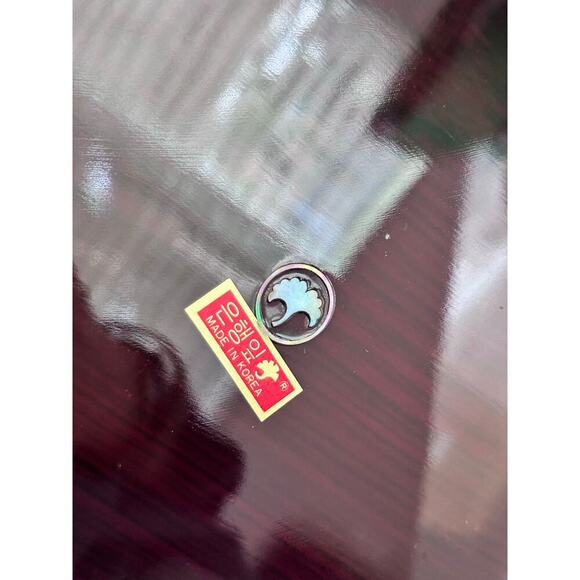 Asian Lacquer Abalone Black Octagonal Compartment Box Large trinket jewelry - Picture 8 of 8